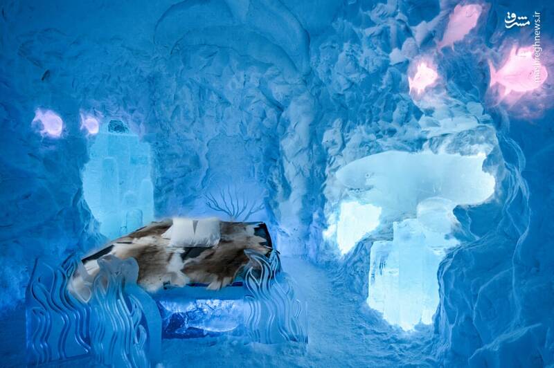 هتل شگفت‌انگیز یخی در سوئد (عکس)