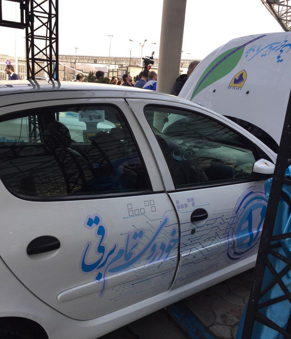 رونمایی از اولین خودرو تمام برقی ایرانی +تصاویر