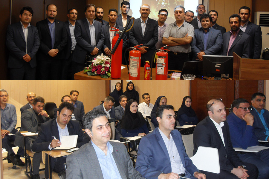 برگزاری دوره های رفتار سازمانی و اطفاءحریق در بانک ایران زمین