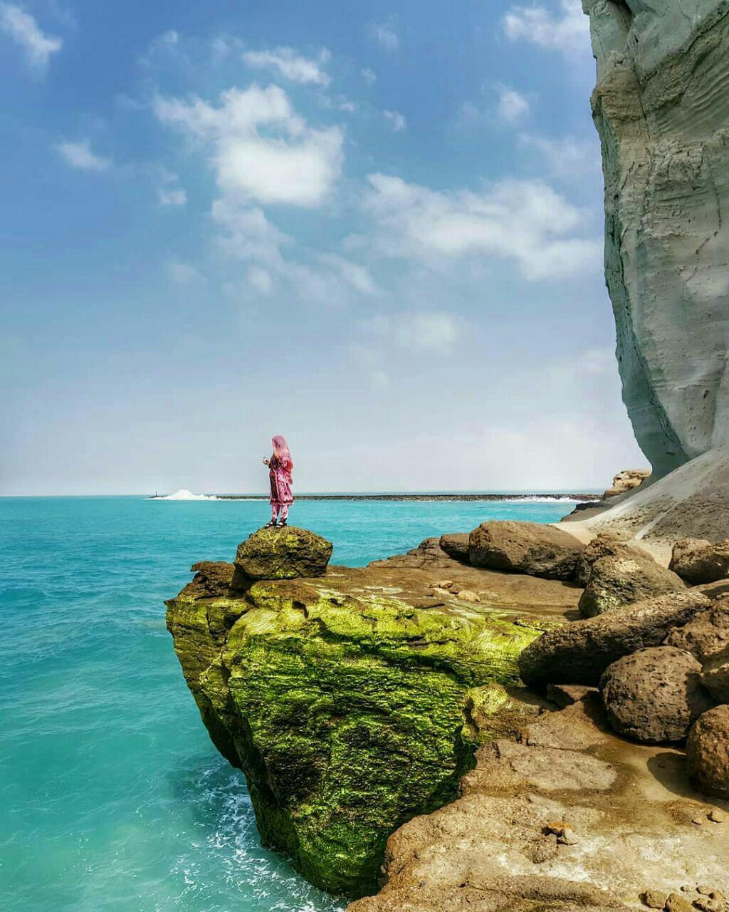 ساحل زیبا و حیرت انگیز «پزم تیاب» سیستان و بلوچستان (عکس)