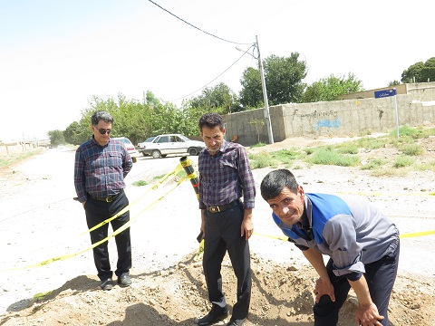 توسعه شبكه آبرساني در منطقه عباس آباد ساوه