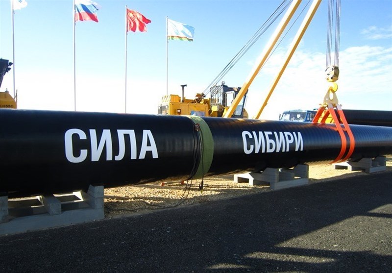 صادرات گاز روسیه به چین از طریق خط لوله 3 هزار کیلیومتری