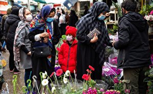 بازار گل در آستانه ی سال نو