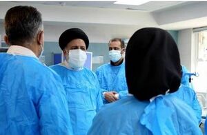بازدید رئیس‌جمهور از بخش کرونای بیمارستان امام خمینی