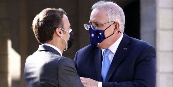 حمله لفظی مکرون به نخست‌وزیر استرالیا