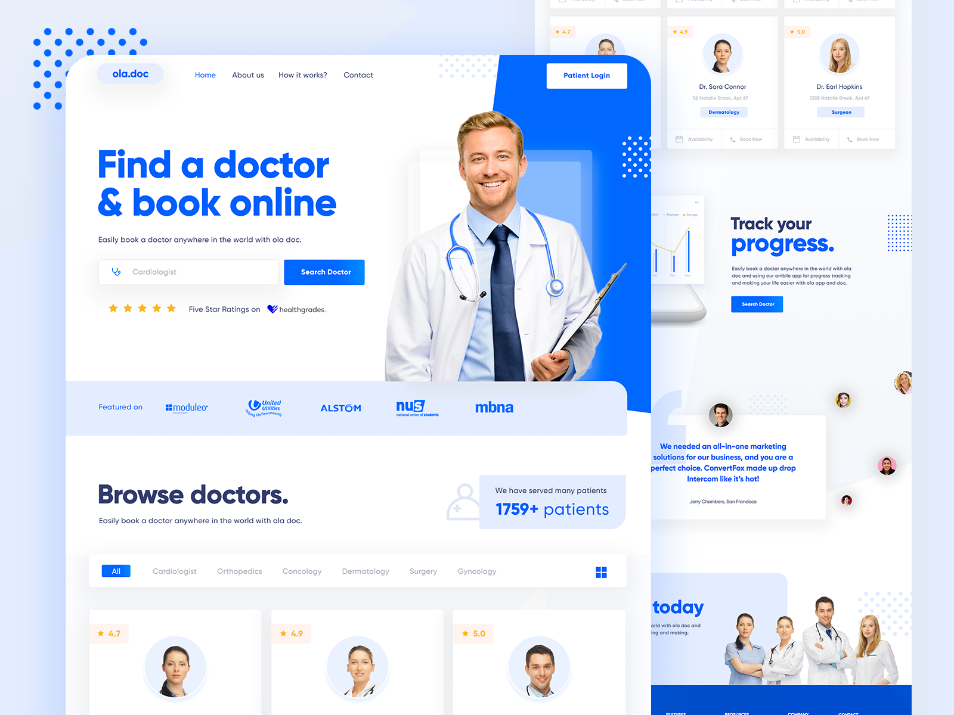 طراحی سایت پزشکی برای پزشکان و کلینیک