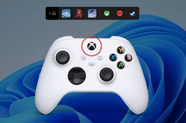 نوار بازی جدید ویندوز ۱۱ دسترسی به میان‌بر بازی‌ها با کنترلر را ممکن می‌کند