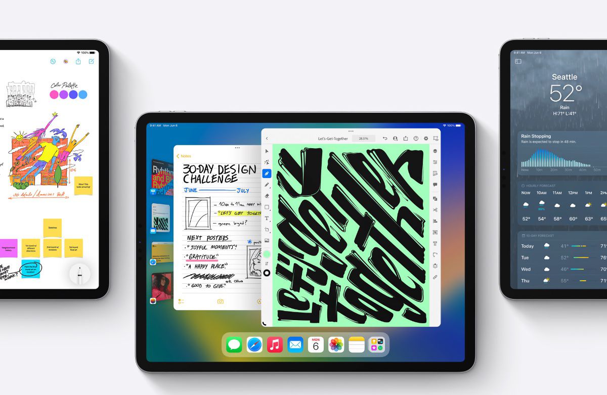 اپل iPadOS ۱۶ را با مالتی‌تسکینگ بهتر معرفی کرد