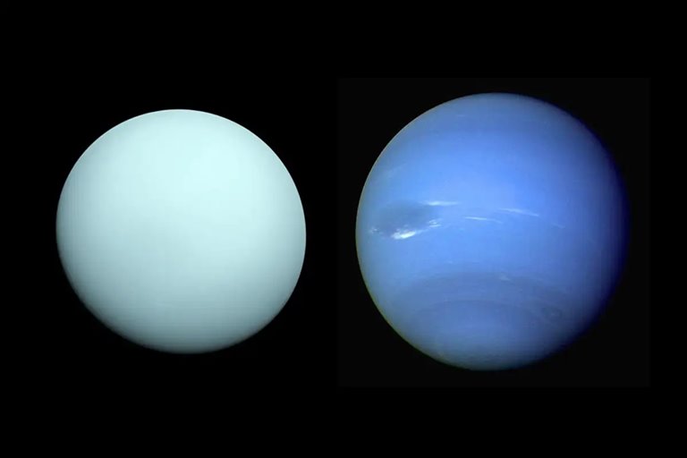 چرا اورانوس و نپتون رنگ‌های متفاوتی دارند؟