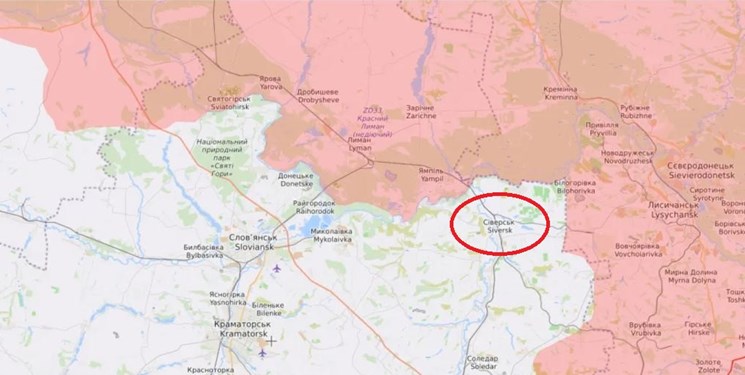 ارتش انگلیس: هدف تاکتیکی فوری روسیه، تصرف شهر «سیوِرسک» است