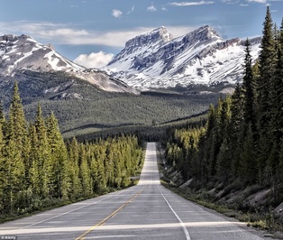 جاده بنف به جسپر -کانادا