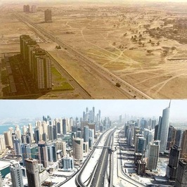دوبی در سال ۱۹۹۰ و اکنون