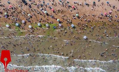 مردم روی ساحل خنک می‌شوند/ گوانگ ژو