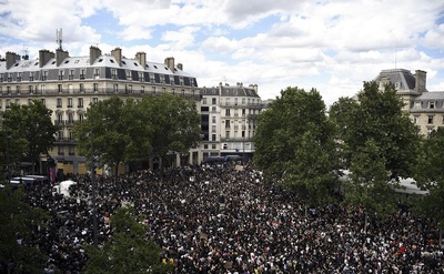 اعتراضات جهانی Black Lives Matter علیه نژادپرستی و وحشیگری پلیس در پاریس